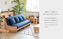 ソファ&nbsp;ソファベッド&nbsp;幅200&nbsp;トゥデイ2&nbsp;200ごろ寝ソファ＜NA×ネイビー＞【モーブル】【大川家具】