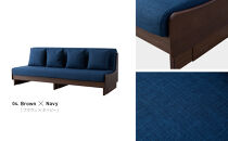 ソファ&nbsp;ソファベッド&nbsp;幅200&nbsp;トゥデイ2&nbsp;200ごろ寝ソファ＜BR×ネイビー＞【モーブル】【大川家具】