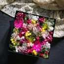 ポップカラーのお花を集めたドライフラワーボックス/Lサイズ（福岡市）