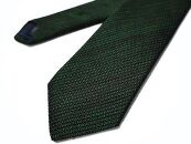 KUSKA ミックスタイ【グリーン&ブラウン】　　－世界でも稀な手織りネクタイ－