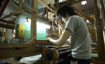 KUSKA ミックスタイ【グリーン&ブラウン】　　－世界でも稀な手織りネクタイ－