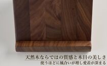 タブレットスタンド iPad 立て 木製 スマホ ウォールナット 無垢材