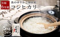 【数量限定】令和6年産 新米【湖魚と共に育てたお米】魚のゆりかご水田米「コシヒカリ」白米5kg×2セット【柴田ファーム】｜お米 白米 近江米 米 こしひかり こめ コメ 10キロ 彦根 ひこね 滋賀 コメ 10kg お米 白米 米 おすすめ 5kg×2 おこめ お米 白米 コシヒカリ 米 お米 10kg お米 10kg 白米 お米 おこめ 近江米