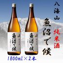 【魚沼地域限定】純米酒 八海山「魚沼で候」1800ml×2(化粧箱付き)