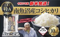 【新米発送】「無地のし」  令和6年産 新潟県 南魚沼産 コシヒカリ お米 5kg×2袋 計10kg 精米済み（お米の美味しい炊き方ガイド付き） お米 こめ 白米 新米 こしひかり 食品 人気 おすすめ 送料無料 魚沼 南魚沼 南魚沼市 新潟県産 新潟県 精米 産直 産地直送 お取り寄せ