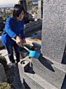 《神戸市内霊園限定》 お花屋さんが行う、お墓参り代行サービス 仏花・写真付き報告書