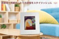 越前和紙と西洋絵画（小タイプ）ルドン「花と横顔」