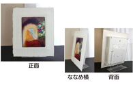 越前和紙と西洋絵画（小タイプ）ルドン「花と横顔」