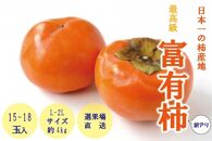 日本一の柿産地【訳あり】～最高級富有柿～（約4kg）L～2Lサイズ　15～18個入り