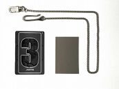 ミニ財布　ヌメロ（シルバー／ご希望のナンバー「4」）