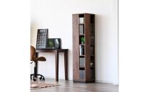 大川家具&nbsp;回転&nbsp;本棚&nbsp;6段&nbsp;高さ150cm【ブラウン】