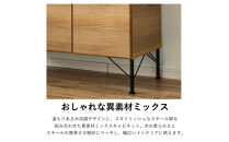 大川家具 幅105cm サイドボード リビング収納 キャビネット 大容量収納 扉収納