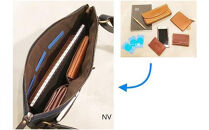 【alto.】スマートショルダーバッグ／サコッシュ&nbsp;（Ｌ）AKEB-3103（ネイビー）