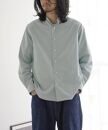 kinudian オフィサーシルクシャツ フリーサイズ【カラー：サックスブルー】