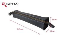 【レッド】鎌倉発 日本製オイルレザーのSTRUOドログラペンケース