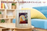 越前和紙と西洋絵画（小タイプ）ルドン「花と横顔」OIZU柄