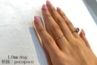 【手作り指輪itosina】K10 gold ring 1.0mm幅