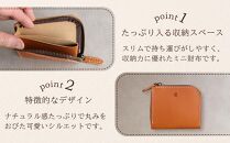 ポケットスリムL字財布 【キャメル】 博多革工房 Japlish | ジャプリッシュ