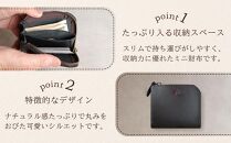 ポケットスリムL字財布 【ブラック】 博多革工房 Japlish | ジャプリッシュ