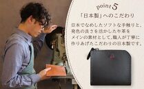 ポケットスリムL字財布 【ブラック】 博多革工房 Japlish | ジャプリッシュ