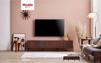 テレビボード&nbsp;160cm&nbsp;ローボード&nbsp;ルーク2&nbsp;＜ウォールナット＞【モーブル／大川家具】