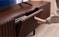 テレビボード&nbsp;200cm&nbsp;ローボード&nbsp;ルーク2&nbsp;＜ウォールナット＞【モーブル／大川家具】