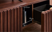 テレビボード&nbsp;200cm&nbsp;ローボード&nbsp;ルーク2&nbsp;＜ウォールナット＞【モーブル／大川家具】