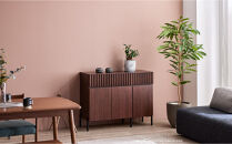 キャビネット&nbsp;110cm&nbsp;サイドボード&nbsp;ルーク2&nbsp;＜ウォールナット＞【モーブル／大川家具】