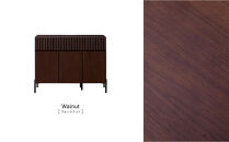 キャビネット&nbsp;110cm&nbsp;サイドボード&nbsp;ルーク2&nbsp;＜ウォールナット＞【モーブル／大川家具】