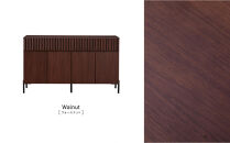 キャビネット&nbsp;150cm&nbsp;サイドボード&nbsp;ルーク2&nbsp;＜ウォールナット＞【モーブル／大川家具】