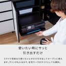 キャビネット 150cmサイドボード マクヴィ＜ライトグレー×マーブルホワイト＞【モーブル／大川家具】