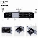 テレビボード 180cm ローボードタイプ マクヴィ＜ライトグレー×マーブルホワイト＞【モーブル／大川家具】