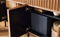 キャビネット&nbsp;110cm&nbsp;サイドボード&nbsp;ルーク2&nbsp;＜オークヴィンテージナチュラル＞【モーブル／大川家具】