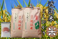 令和4年産新米　近江米こしひかり白米10kg(5kg×2袋)　米粉200g付き