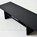 シンプルでおしゃれなテレビボード　konojiＴＶボード120／ブラック　テレビ台　無垢材　天然木　ロータイプ　完成品　ローボード　ローテーブル　センターテーブル　パソコンデスク　本棚
