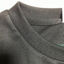 屋久島ウィルソンハートTシャツ（速乾生地タイプ）黒地-緑インク：Mサイズ