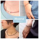 【レディース】シルバー＆牛革ブレスレット  Natural Brown