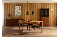 【開梱設置】高野木工&nbsp;LAITON&nbsp;レトン&nbsp;ダイニングテーブル&nbsp;ウォルナット&nbsp;W180×D90【10年保証】