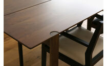 【開梱設置】高野木工&nbsp;LAITON&nbsp;レトン&nbsp;ダイニングテーブル&nbsp;ウォルナット&nbsp;W180×D90【10年保証】