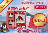 先行予約『近江富士いちご』選りすぐり！華の嬉しいイチゴ＆ジャムギフト【イチゴ9~15粒1トレイ＆ジャム2瓶】