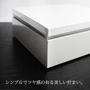 Kasane 1段重箱 ホワイト 白無地 紀州漆器  みよし漆器本舗 紀州塗り