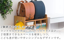 ランドセルラック 2人用 キャスター付き ホワイトウッド avd101102202