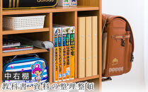 ランドセルラック 2人用 キャスター付き ホワイトウッド avd101102202