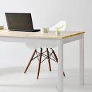 ツートーンダイニングテーブル（ナチュラル／ホワイト）１２０北欧デザインの椅子にピッタリのテーブルを低予算にて