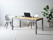 ツートーンダイニングテーブル（ナチュラル／グレー）１５０　北欧デザインの椅子にピッタリのテーブルを低予算にて