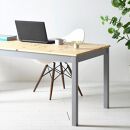ツートーンダイニングテーブル（ナチュラル／グレー）１８０　北欧デザインの椅子にピッタリのテーブルを低予算にて