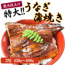 うなぎ蒲焼き2尾入り 430g～480g（蒲焼たれ4袋 山椒付き）［KS5］