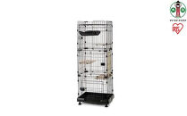 【ふるさと納税】 キャットゲージ 3段 アイリスオーヤマ アイアンブラック コンパクト スリム キャットケージ キャスター付き ハンモック 棚板 ステップ おしゃれ 組み立て簡単 脱走防止 ペットケージ おすすめ 人気 アイリス RFC-704