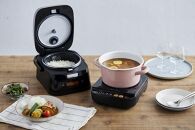 分離式量り炊きIHジャー炊飯器3合 RC-IM30-B ブラック 炊飯器 炊飯ジャー 3合 IH コンロ クッキングヒーター IH調理器 1口 量り炊き 2way 一人暮らし 1人 引っ越し 単身 アイリスオーヤマ