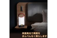 LEDフラットランタン　薄型　カラビナ付　無段階調光・調色　電池式　DOP-L809